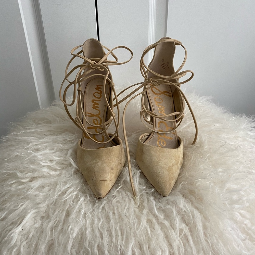 Sam Edelman Lace Up Heels 7